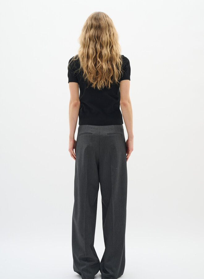 Pantalon InWear Brunilda à plis gris foncé mélange
