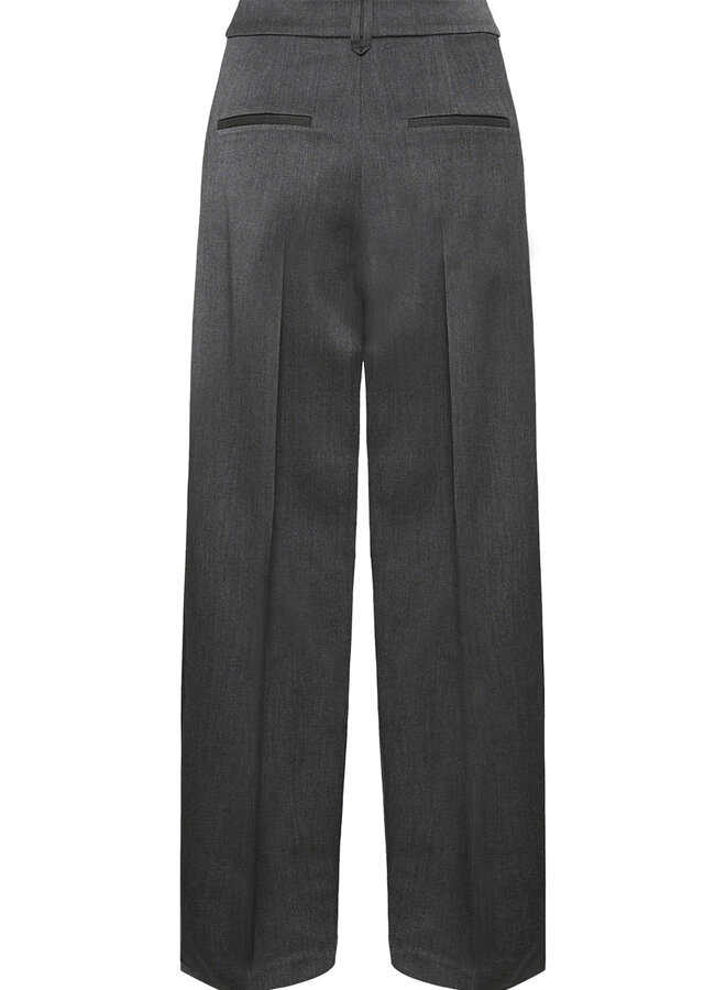 Pantalon InWear Brunilda à plis gris foncé mélange
