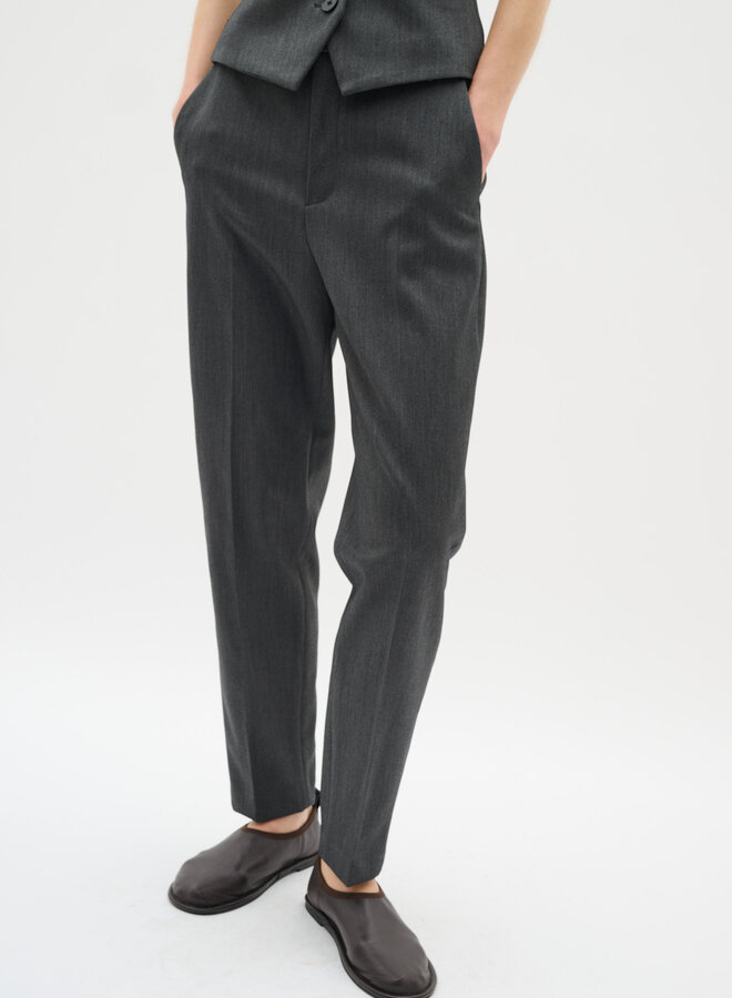 Pantalon InWear Brunilda coupe cigarette gris foncé mélange