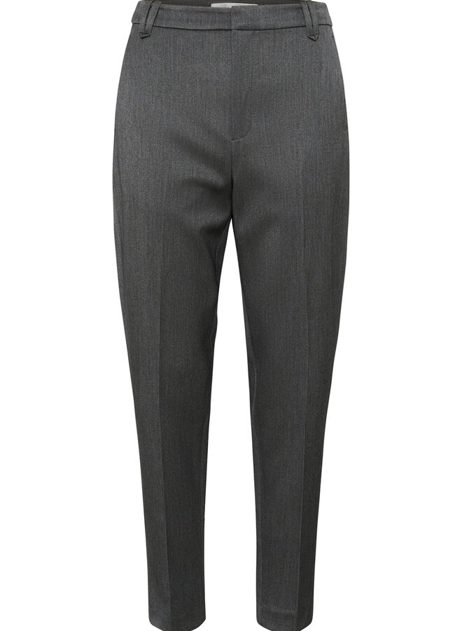 Pantalon InWear Brunilda coupe cigarette gris foncé mélange