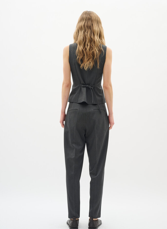 Pantalon InWear Brunilda coupe cigarette gris foncé mélange