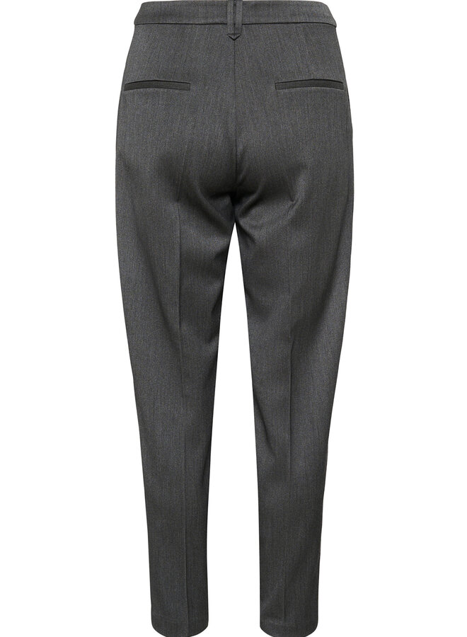 Pantalon InWear Brunilda coupe cigarette gris foncé mélange
