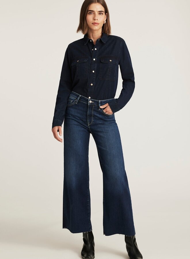 Jeans Mavi Jeans Paloma - Mid Rise Dark Blue Feather Luxe