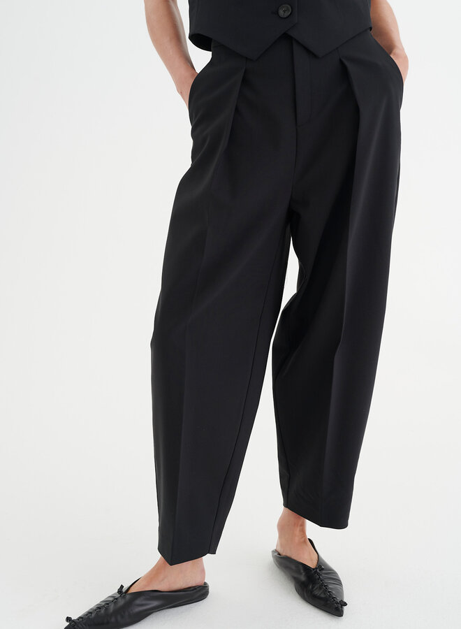 Pantalon InWear Zella Barrel à plis noir