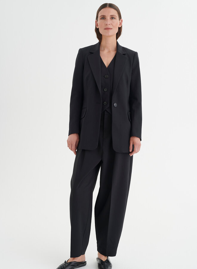 Pantalon InWear Zella Barrel à plis noir