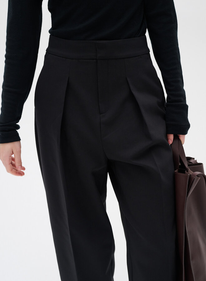 Pantalon InWear Zella Barrel à plis noir
