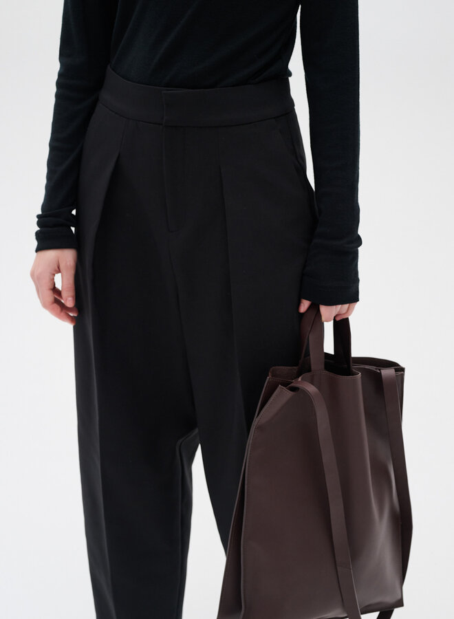 Pantalon InWear Zella Barrel à plis noir