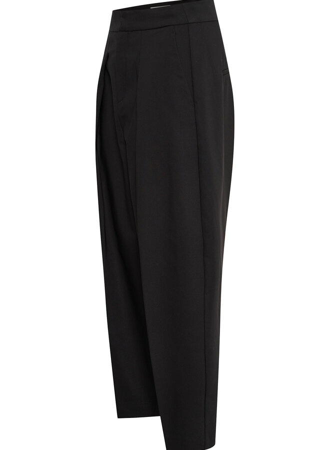 Pantalon InWear Zella Barrel à plis noir