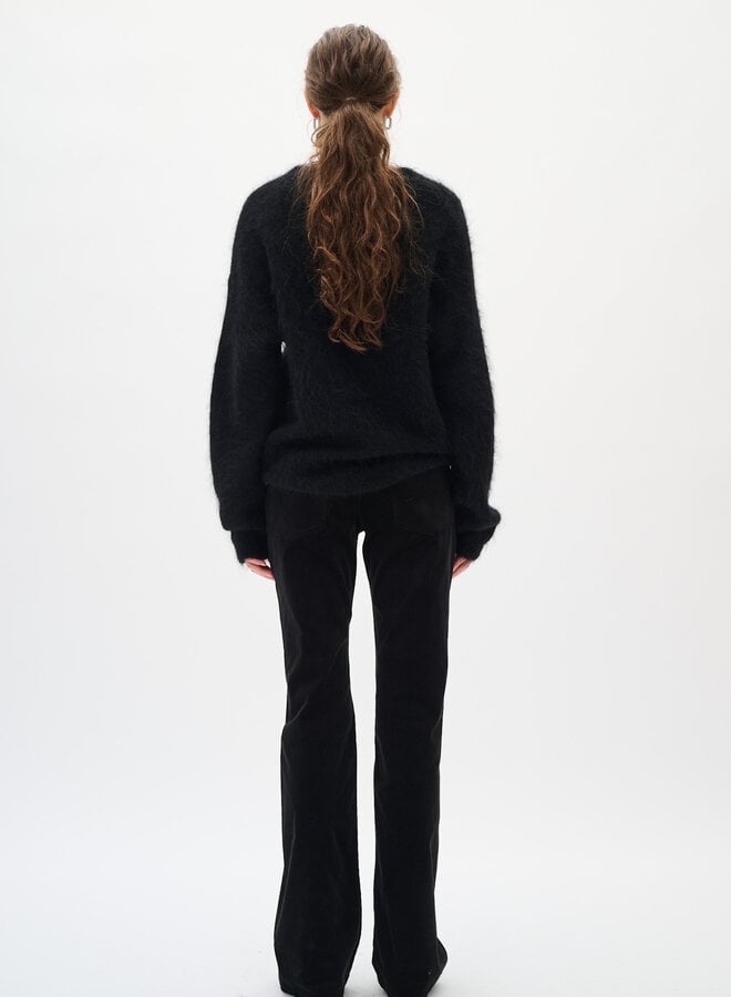 Tricot InWear Tello à col V en alpaga noir