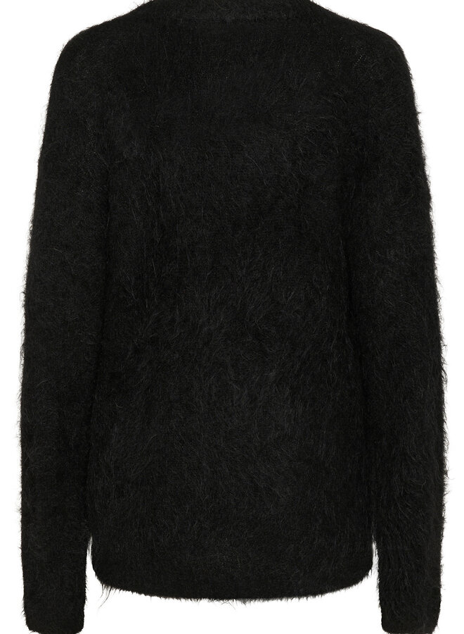 Tricot InWear Tello à col V en alpaga noir