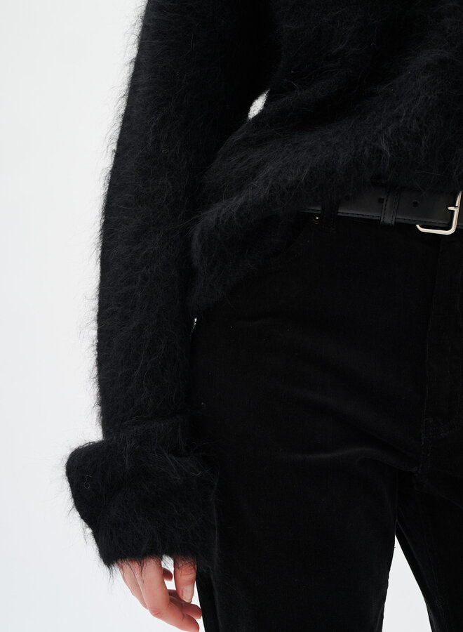 Tricot InWear Tello à col V en alpaga noir