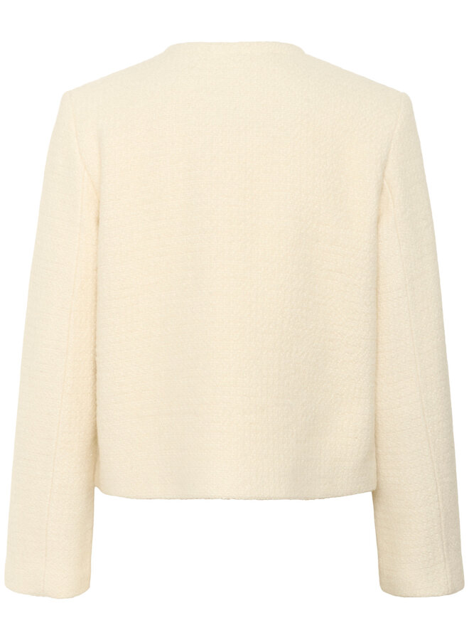 Jacket InWear Zeenia à boutons dorés et tweed ivoire