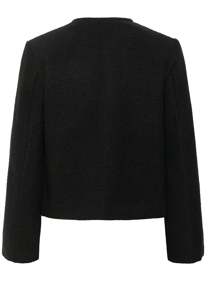 Jacket InWear Zeenia à boutons dorés et tweed noir