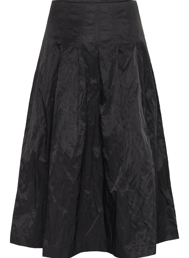 Jupe midi InWear Alba froissée noire