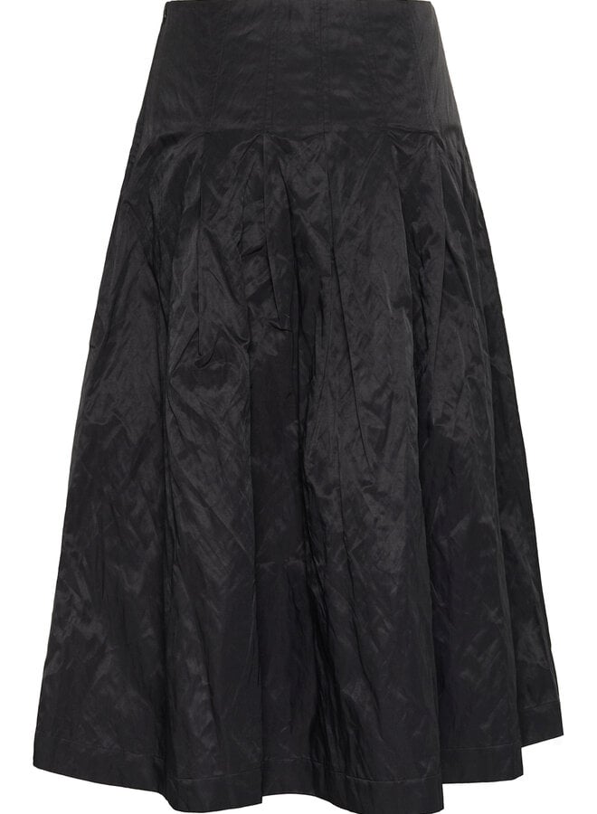 Jupe midi InWear Alba froissée noire