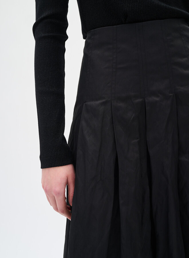 Jupe midi InWear Alba froissée noire
