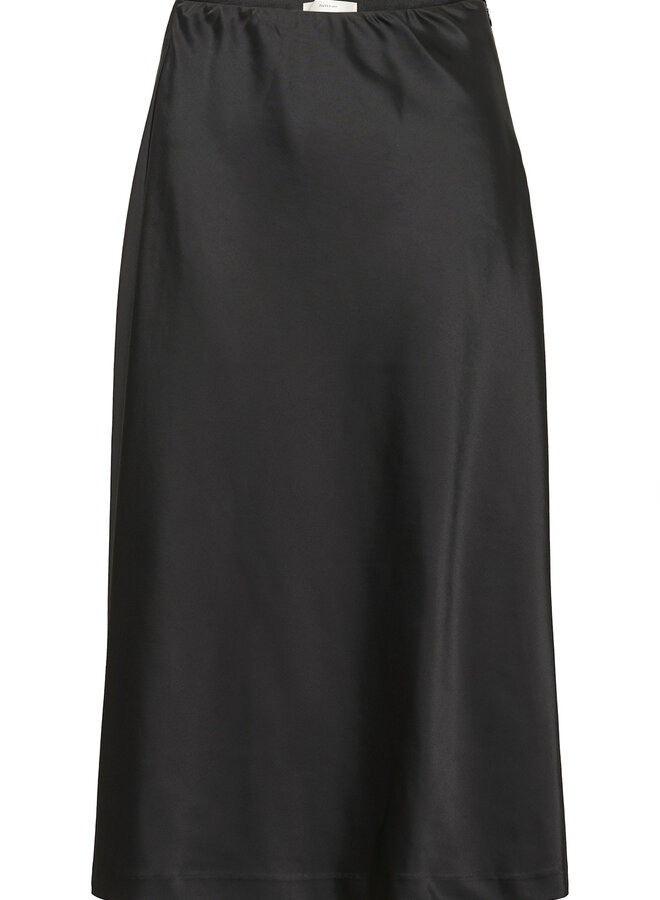 Jupe midi InWear Zilky satinée noire