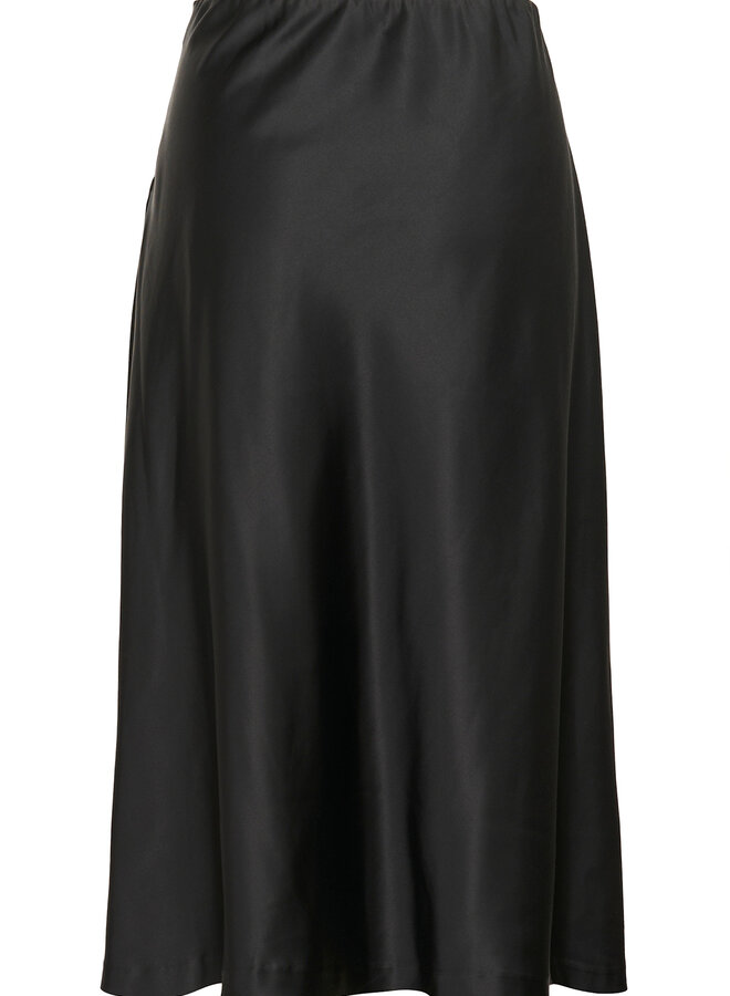 Jupe midi InWear Zilky satinée noire
