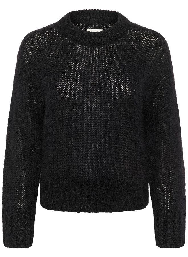 Tricot Part Two Sille en mohair noir