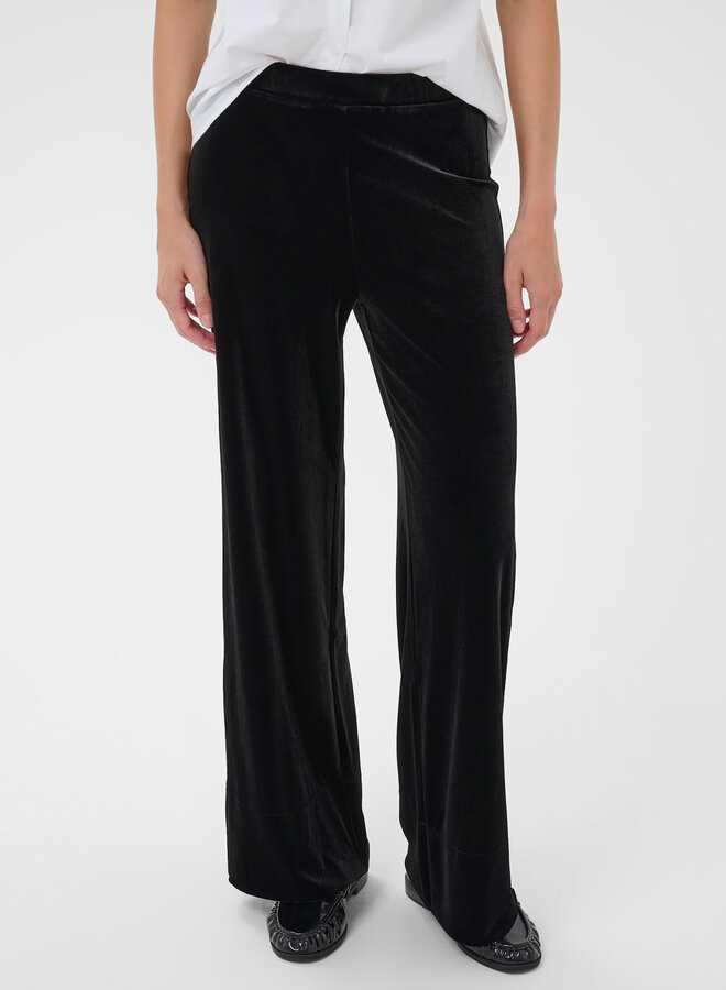 Pantalon Part Two Varla en velours noir