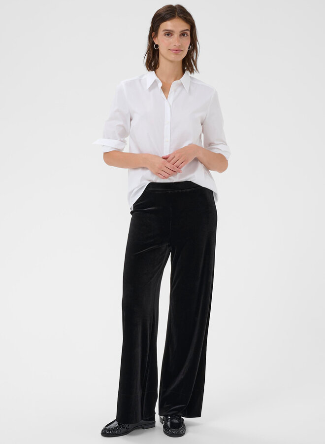 Pantalon Part Two Varla en velours noir