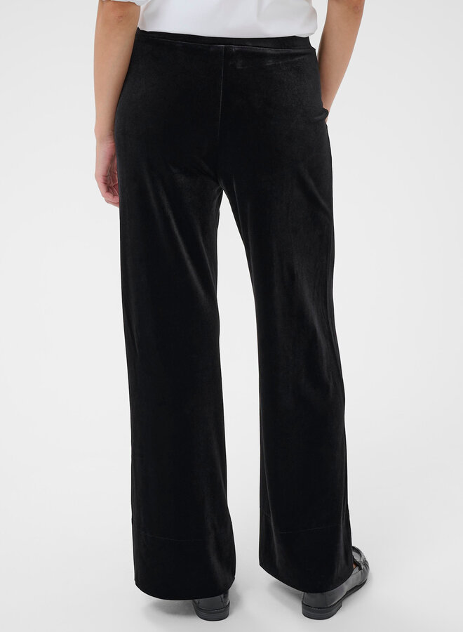 Pantalon Part Two Varla en velours noir