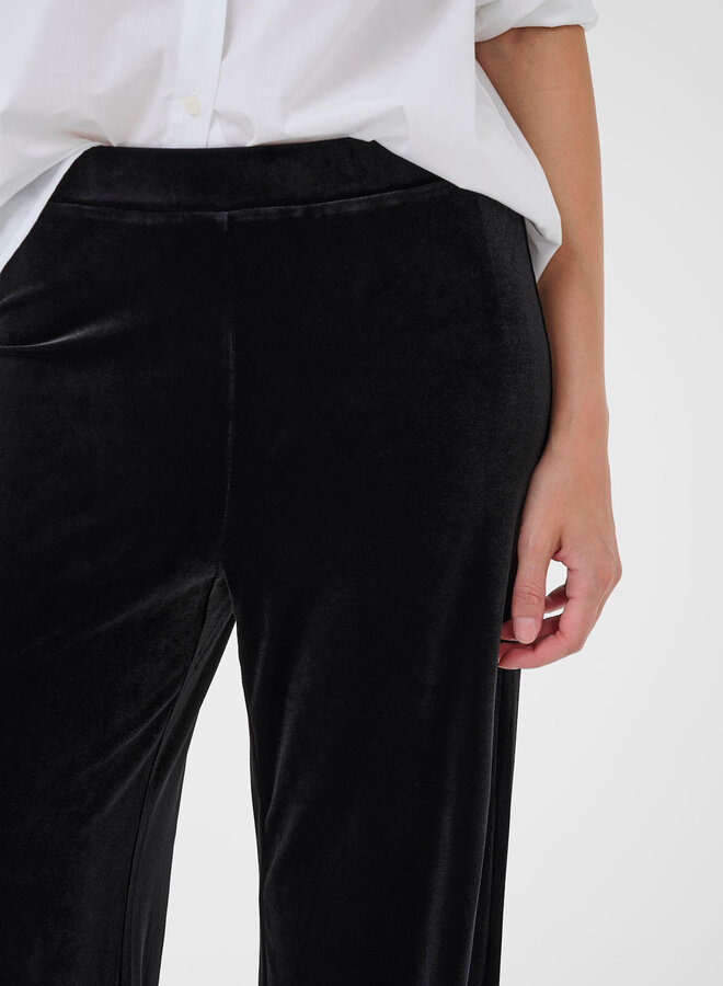 Pantalon Part Two Varla en velours noir