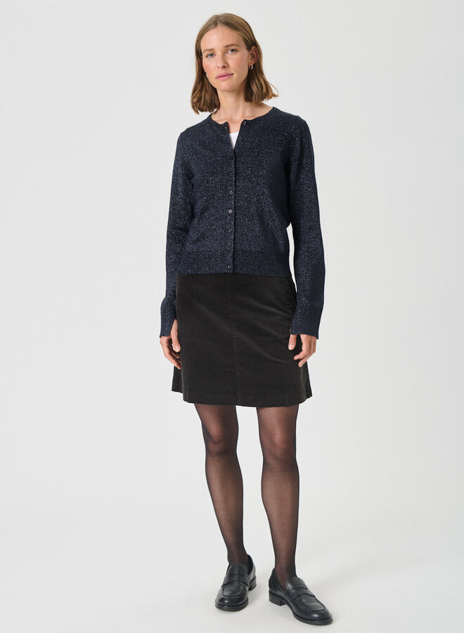 Cardigan Part Two Veinta en lurex bleu nuit