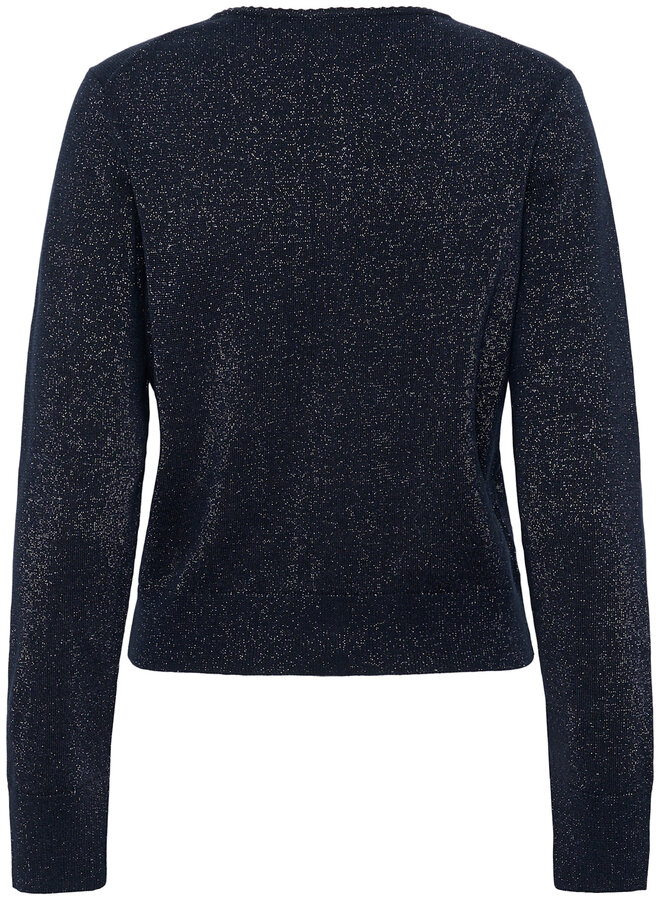 Cardigan Part Two Veinta en lurex bleu nuit