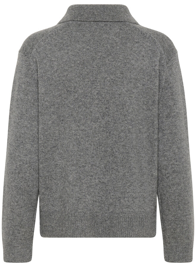 Tricot Part Two Vinkela à col polo gris