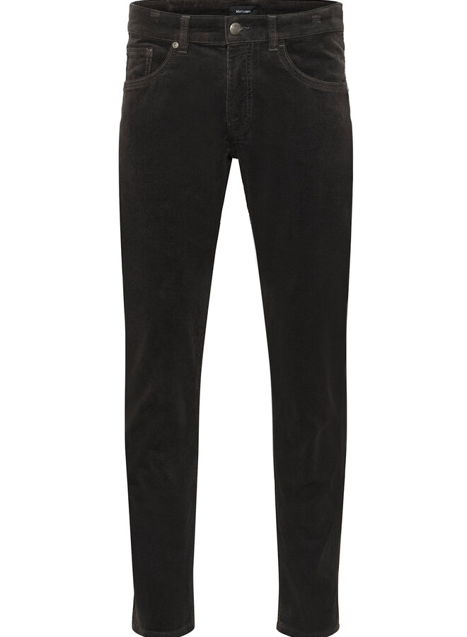 Jeans Matinique Pete en corduroy brun expresso