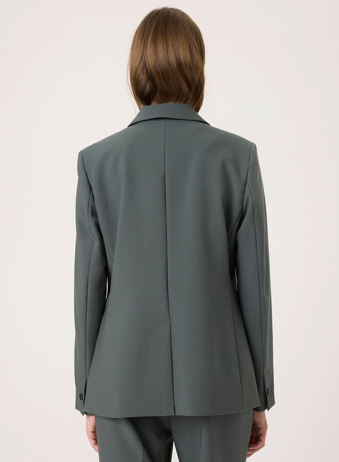 Veston Soaked in luxury Corinne Short vert-de-gris