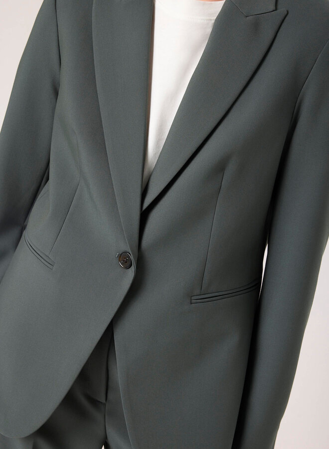 Veston Soaked in luxury Corinne Short vert-de-gris