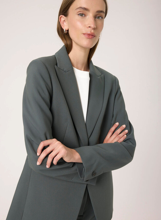 Veston Soaked in luxury Corinne Short vert-de-gris