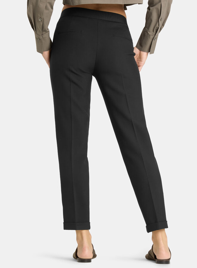 Pantalon Cambio Kim à taille élastique noir