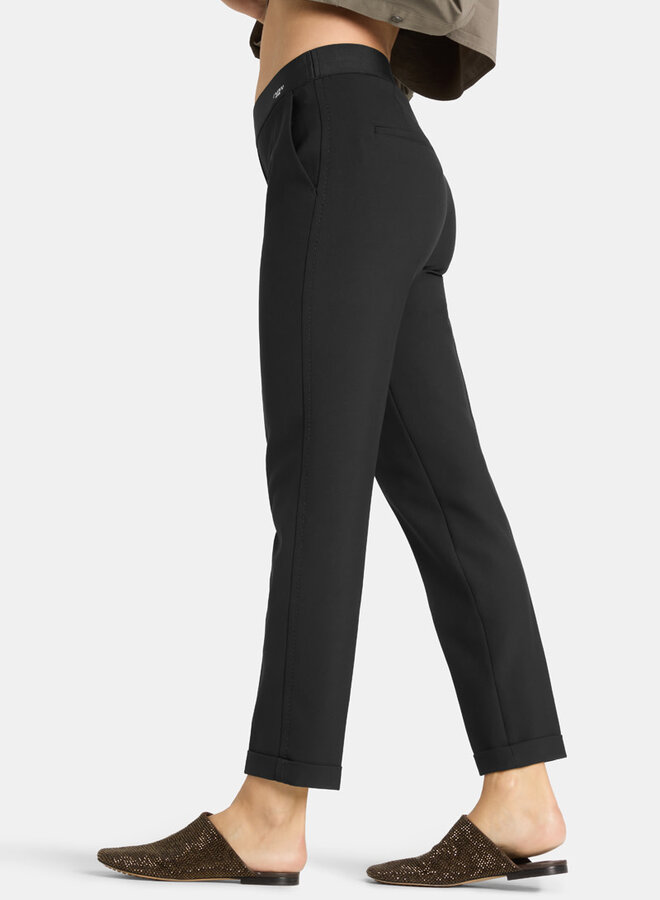 Pantalon Cambio Kim à taille élastique noir