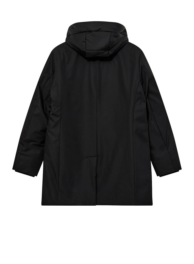 Manteau Mos Mosh Gallery Zoff noir avec capuche brune