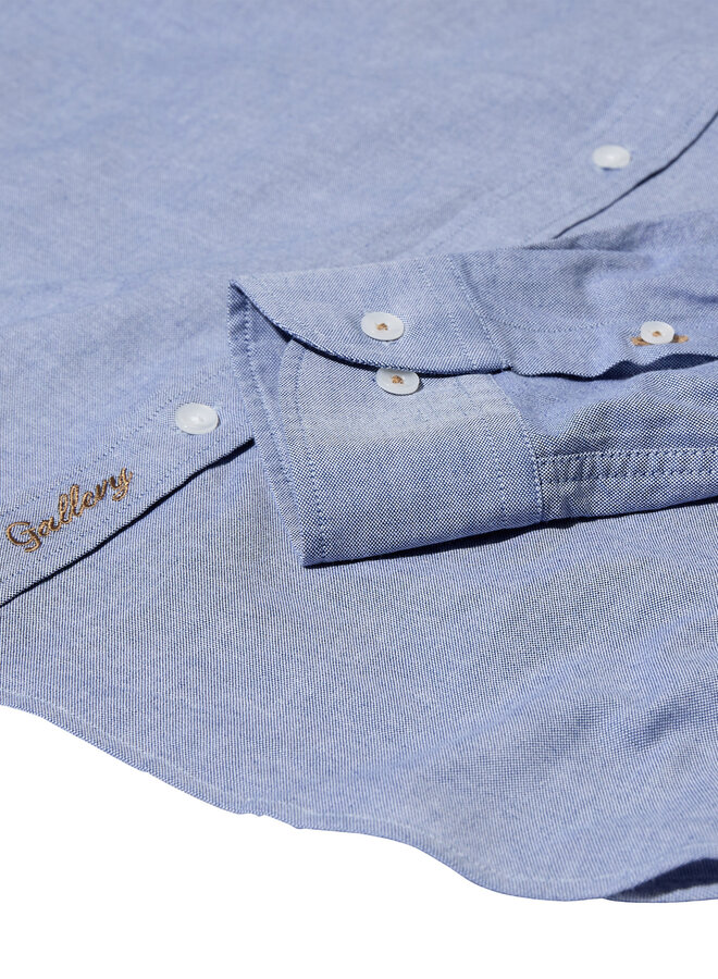 Chemise Mos Mosh Gallery Marco Oxford bleue pâle