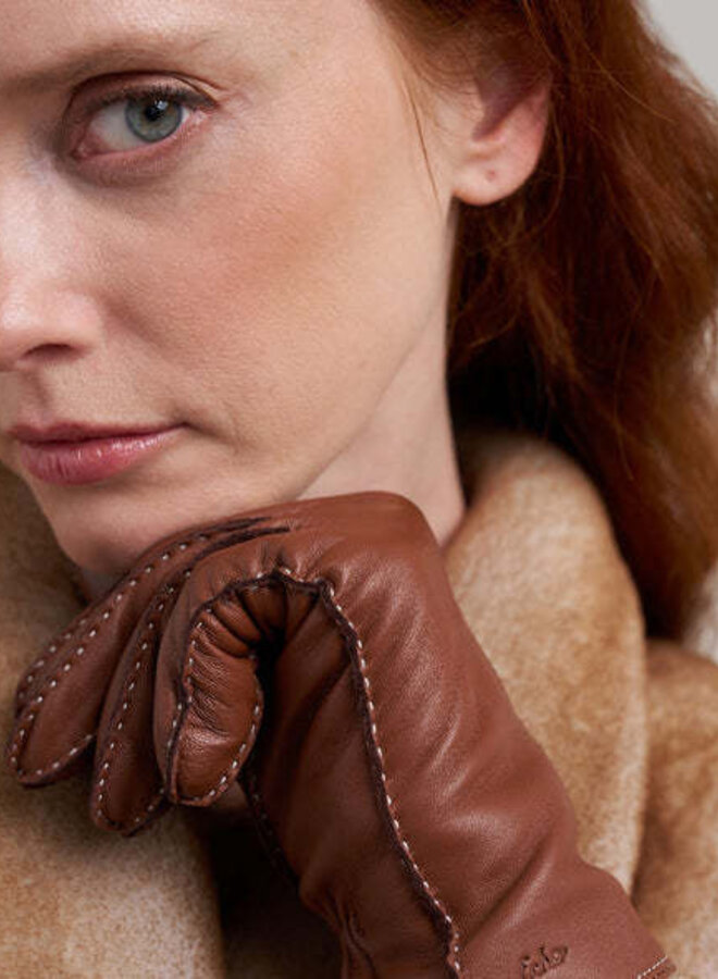 Gants Echo en cuir tan