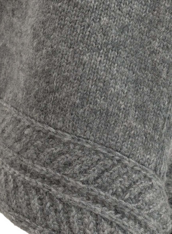 Capuche foulard gris pâle