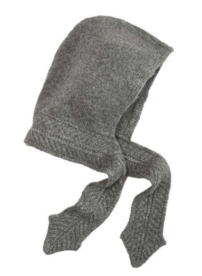 Capuche foulard gris pâle