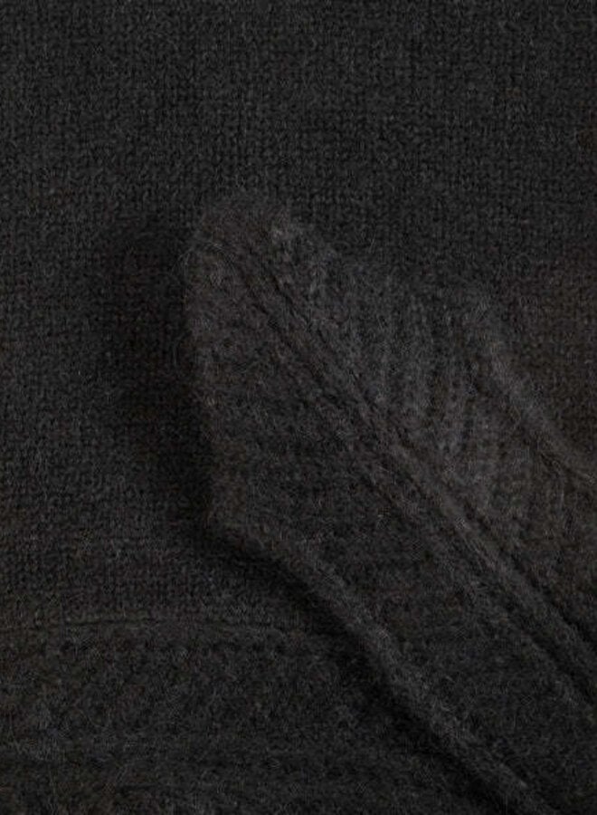 Capuche foulard noir