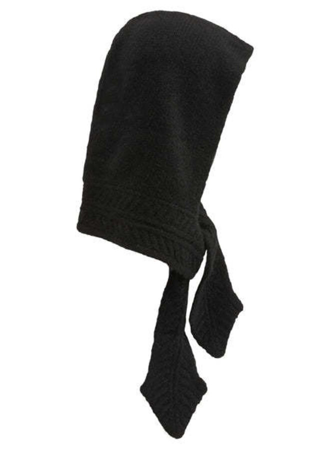 Capuche foulard noir