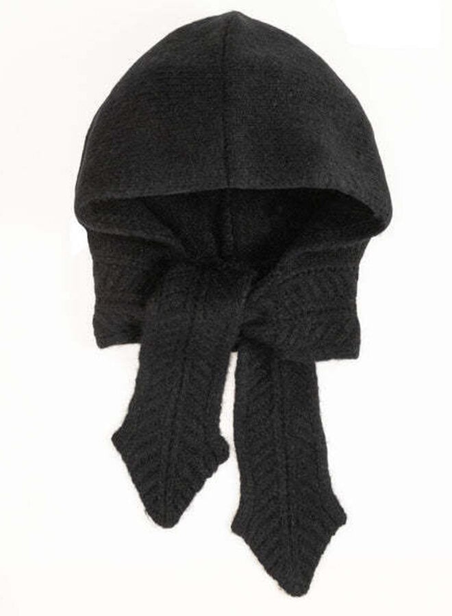 Capuche foulard noir