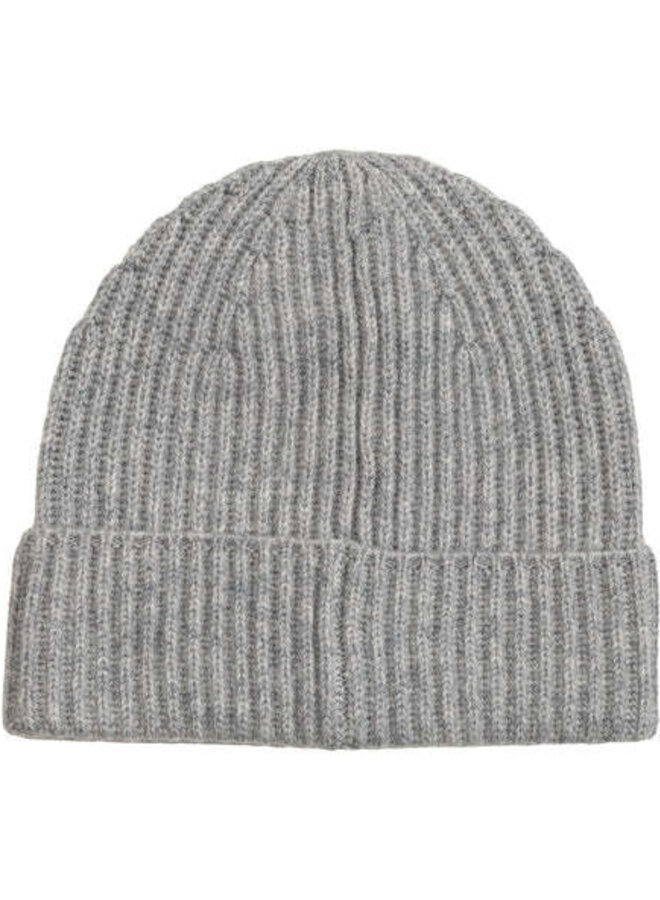 Tuque Echo côtelée gris pâle