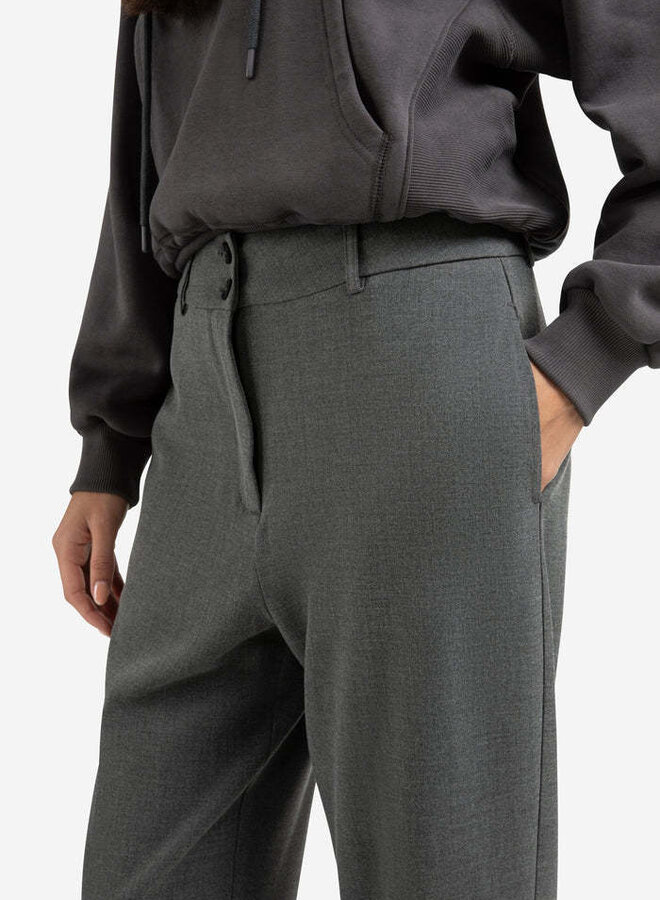 Pantalon Yaya à jambes larges gris charcoal