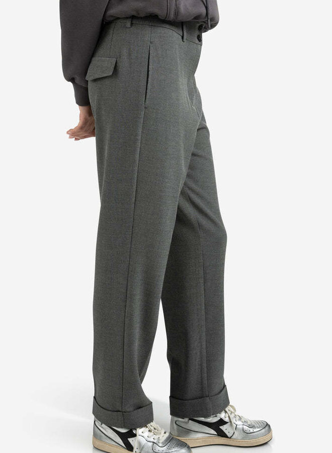 Pantalon Yaya à jambes larges gris charcoal