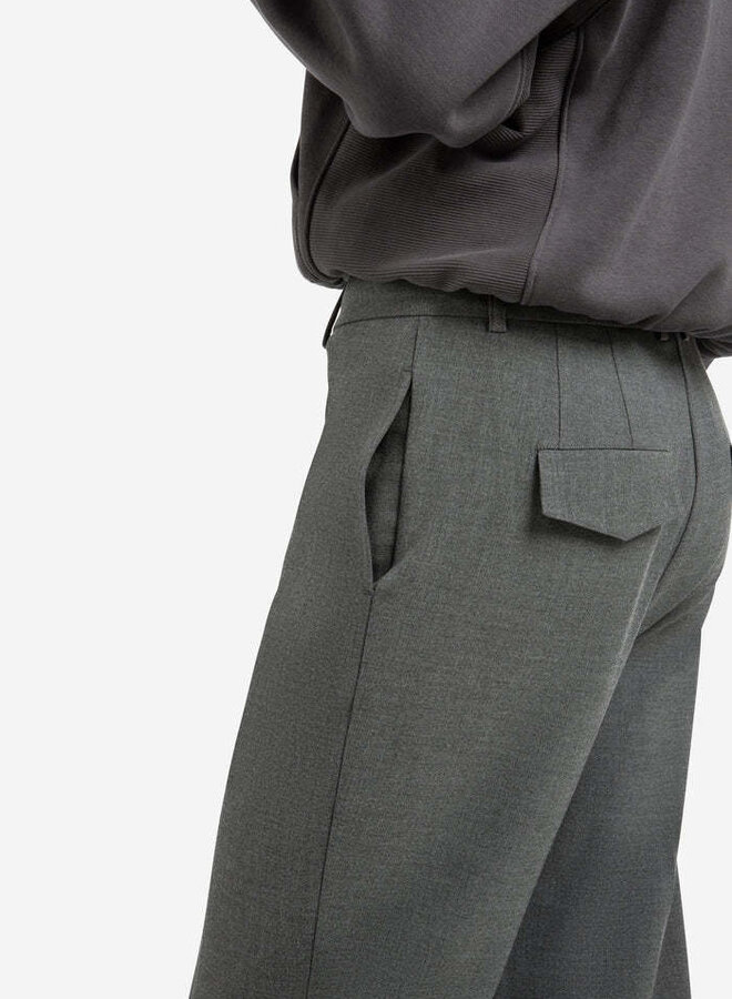 Pantalon Yaya à jambes larges gris charcoal