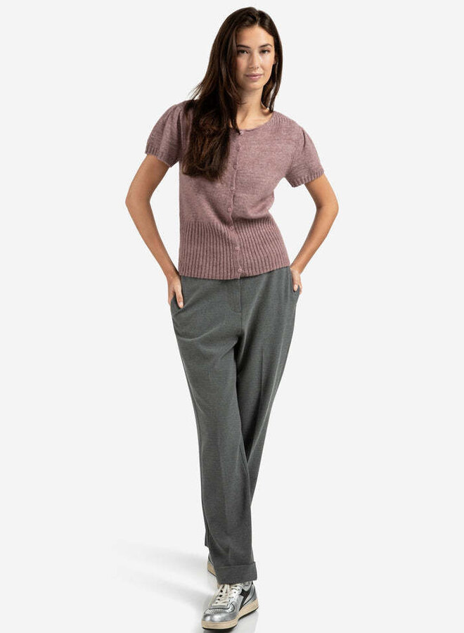 Pantalon Yaya à jambes larges gris charcoal