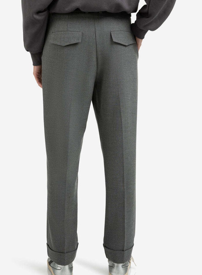Pantalon Yaya à jambes larges gris charcoal